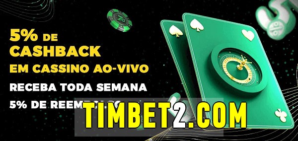 Promoções do cassino ao Vivo timbet 